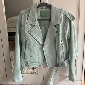 Seafoam Green BlankNYC motorcycle jacket size M